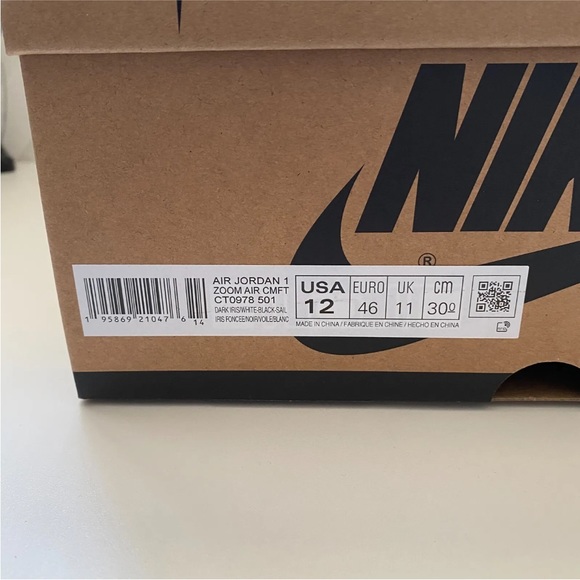 JORDAN 1 High Zoom Air CMFT Crater Purple CT0978-501 - Picture 2 of 10